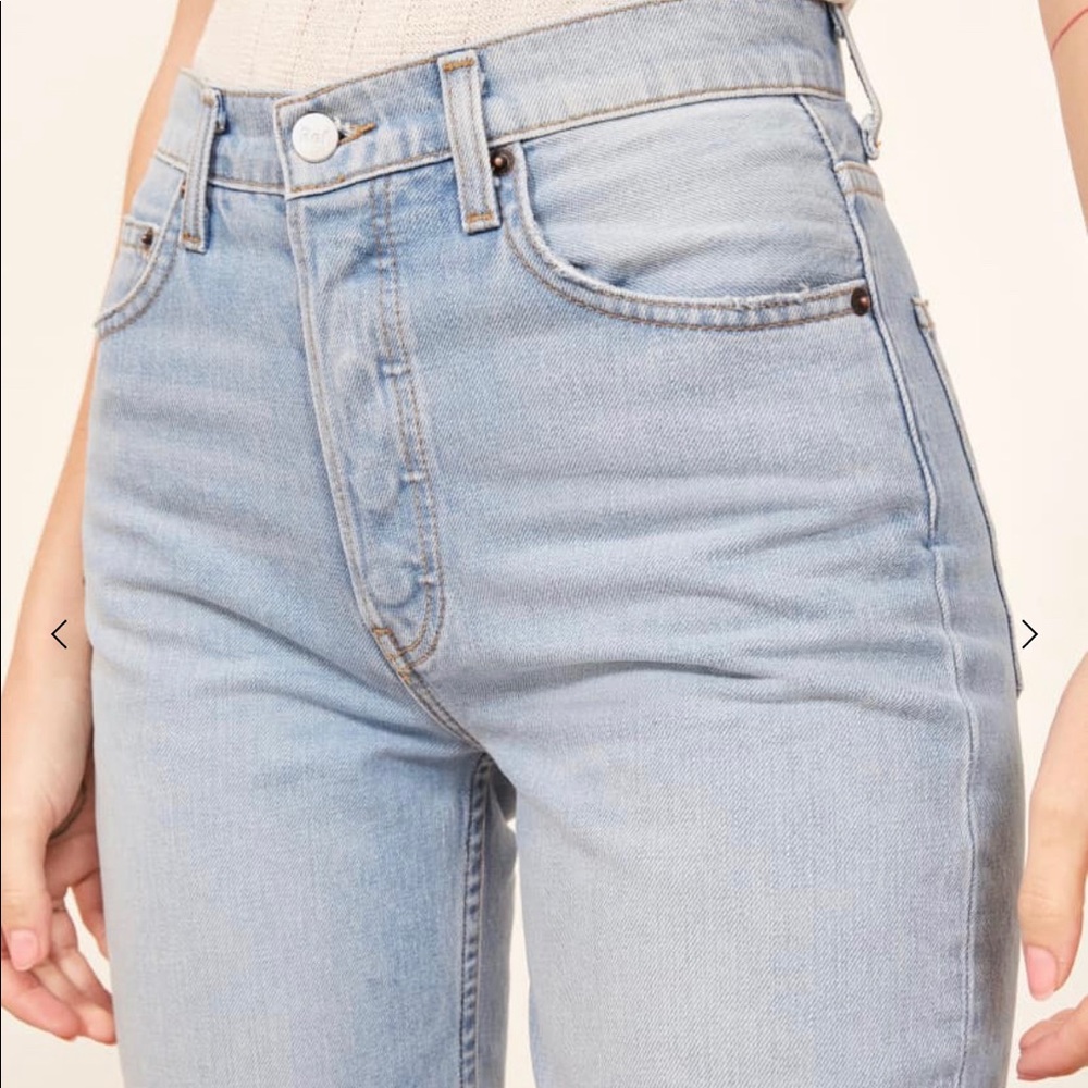 Reformation Melissa High & Skinny Skye Wash Jeans